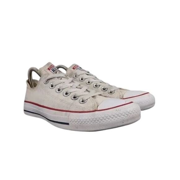Converse Shoes Womens 7 Sneakers Chuck Taylor All Star Casual White Canvas Low - Picture 1 of 14